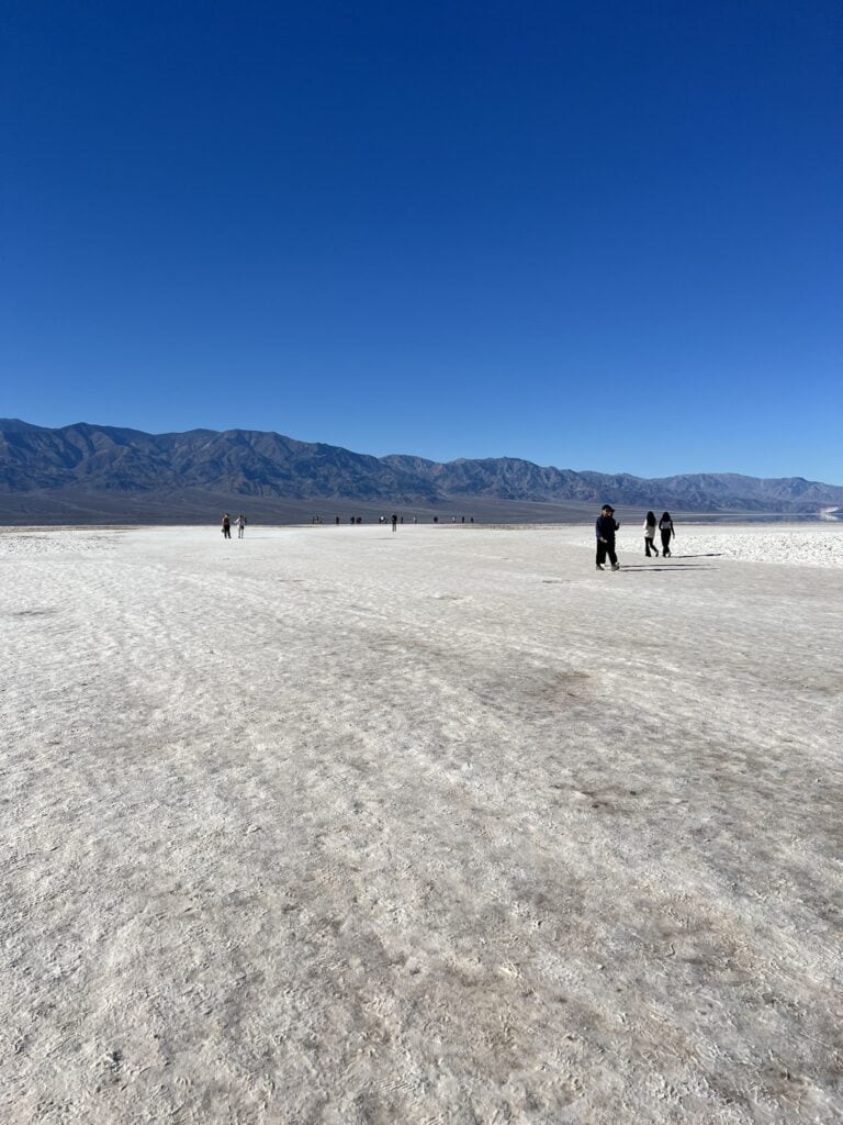 Vast salt flats at Badwater Basin