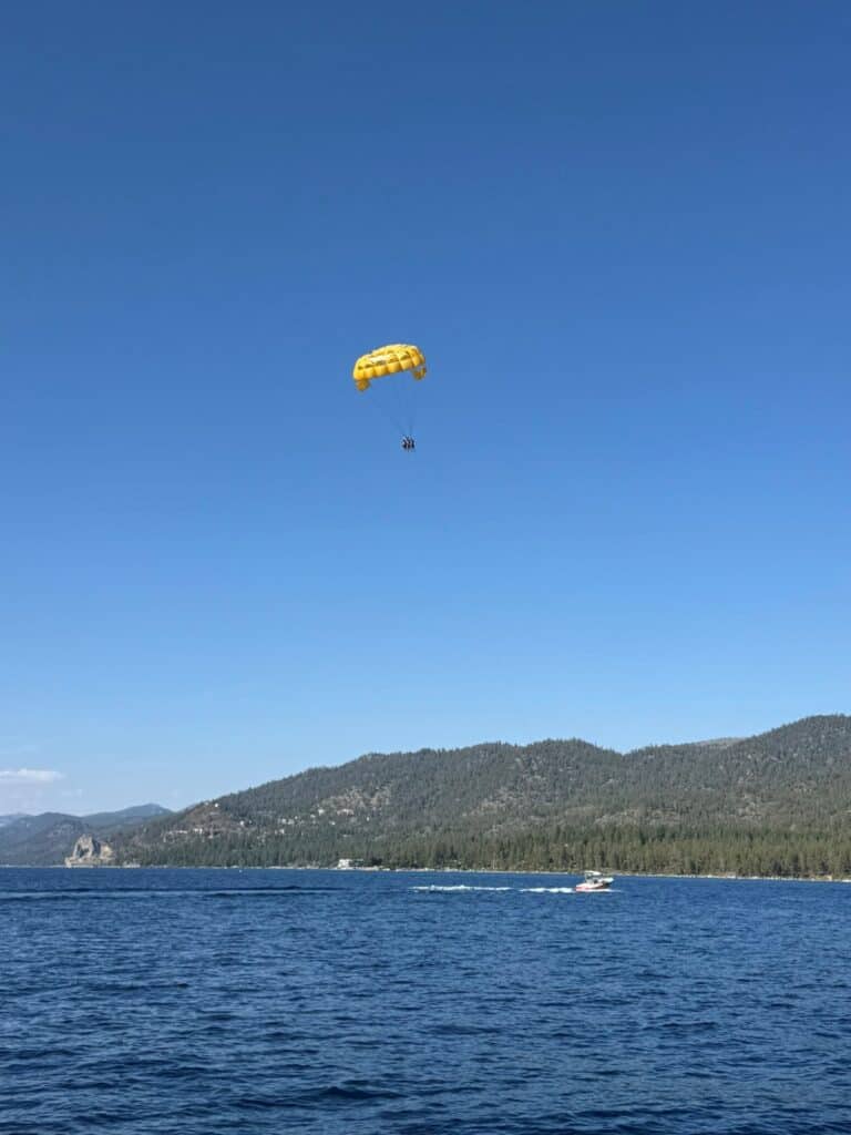Parasailing in Lake Tahoe
