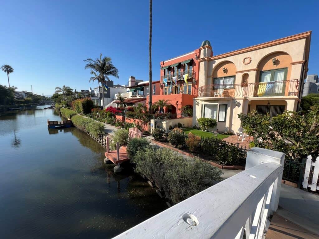 Colorful homes next to Venice Canals