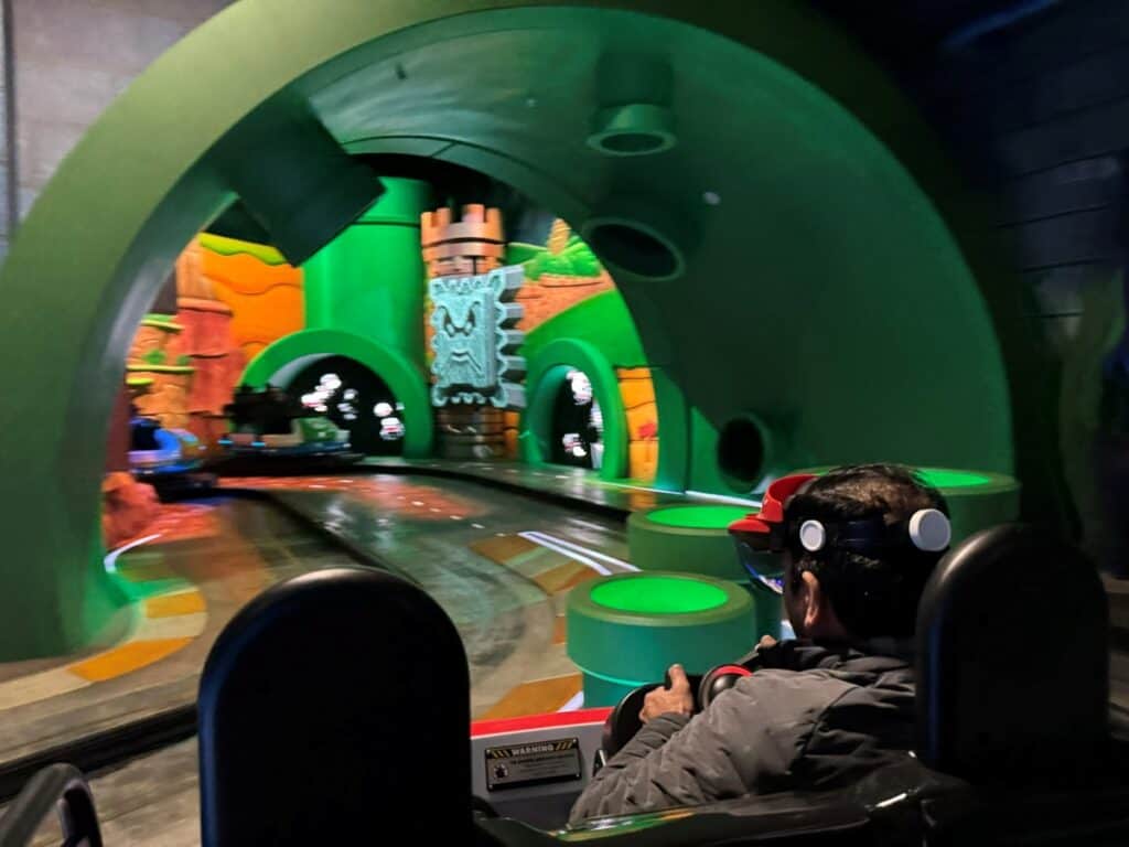 In the Mario Kart ride