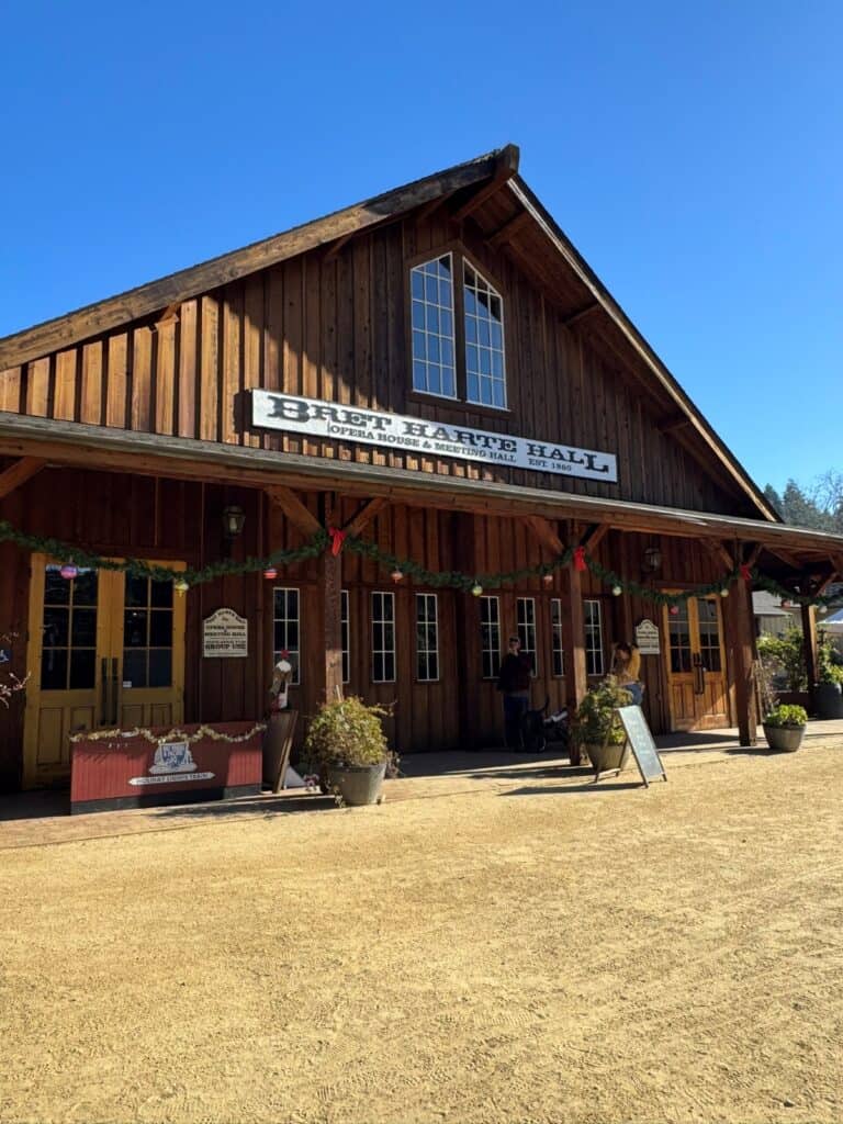 Bret Harte Hall at Roaring Camp