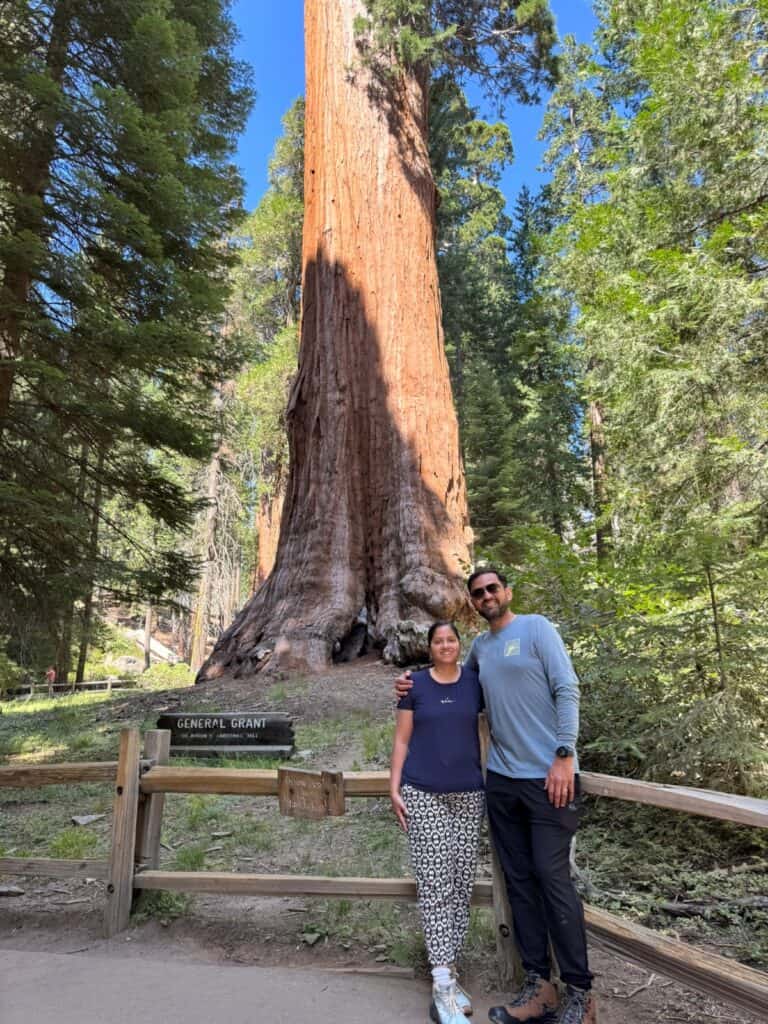 Hubby and I at General Grant tree