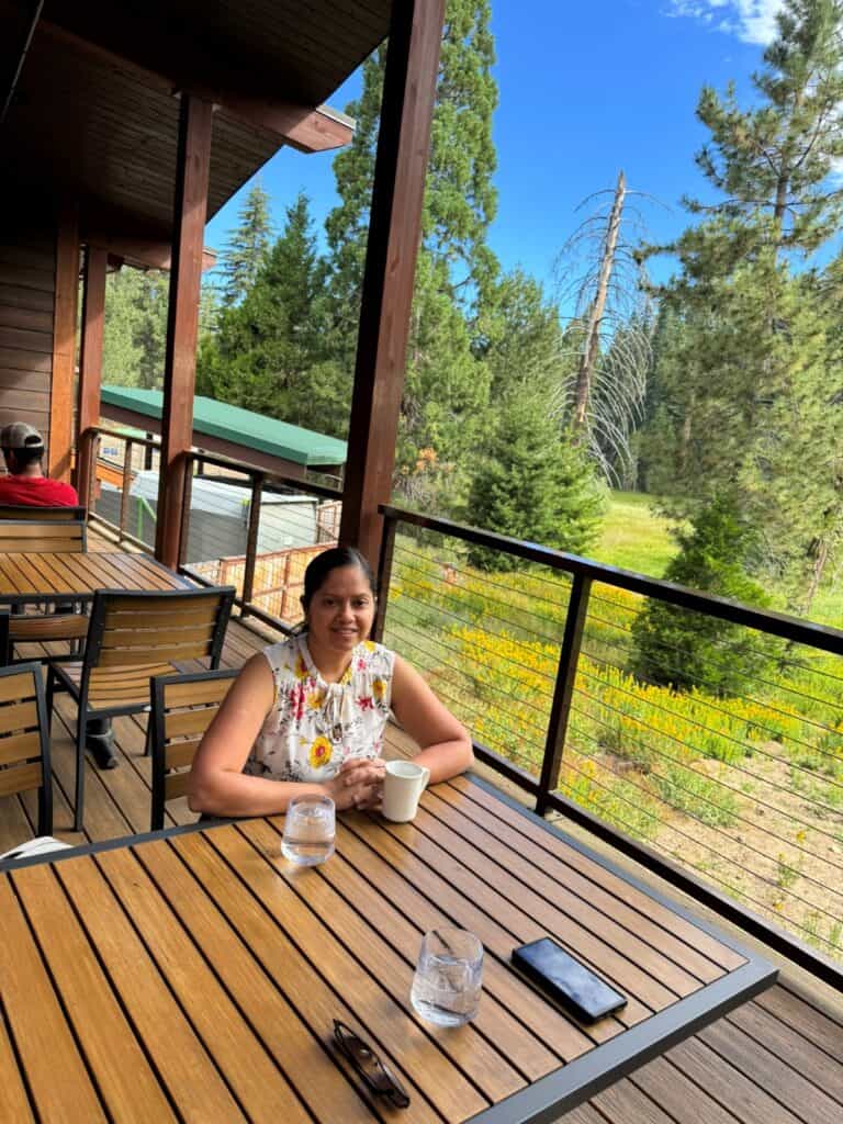 Me at Grant Grove Restaurant