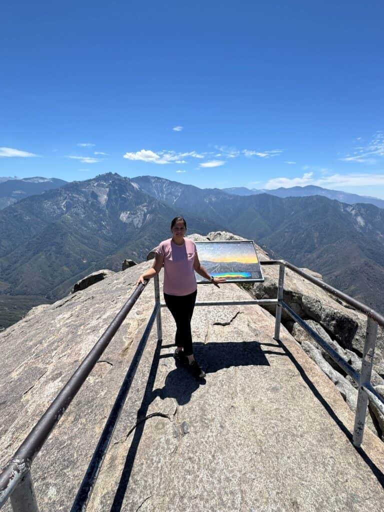 Me at the summit of Moro Rock Trail