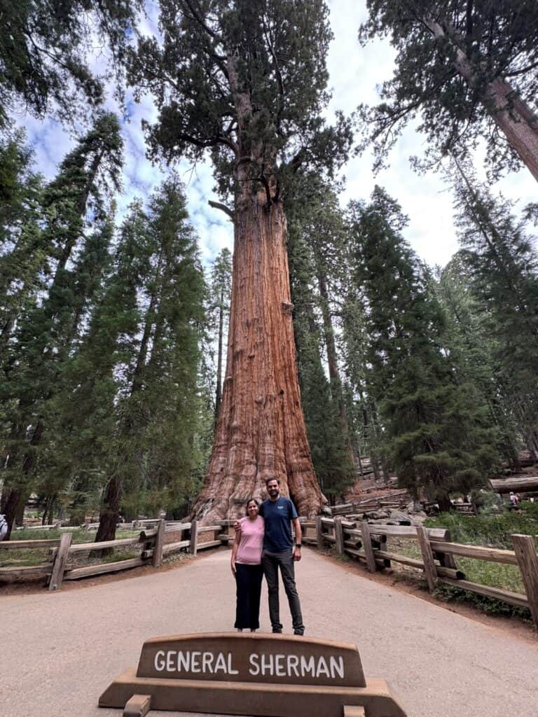 Hubby and I at General Sherman Tree in Sequoia National Park