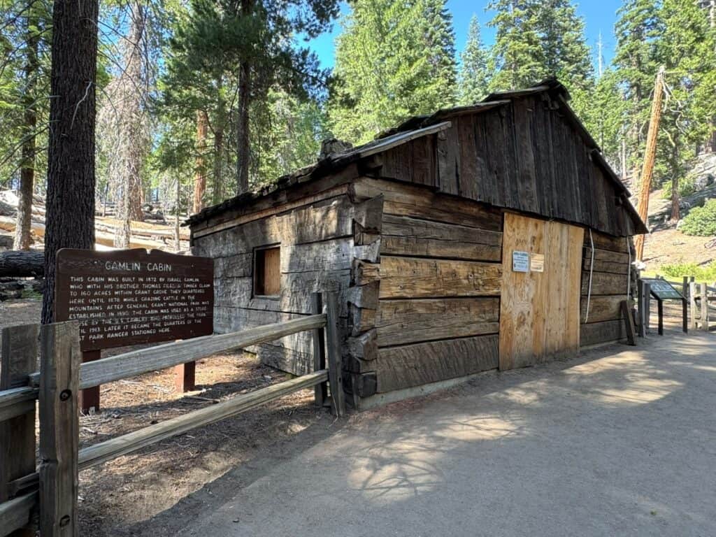 Historic Gamblin Cabin in Grant Grove