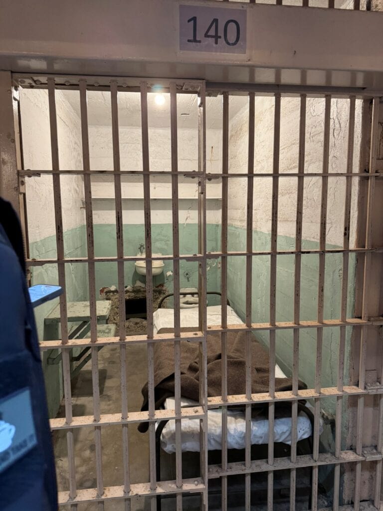 Prison cells in the Alcatraz Cellhouse building