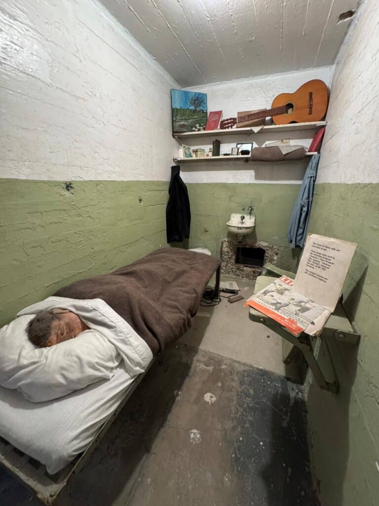 Alcatraz Prison cell with the escape hole