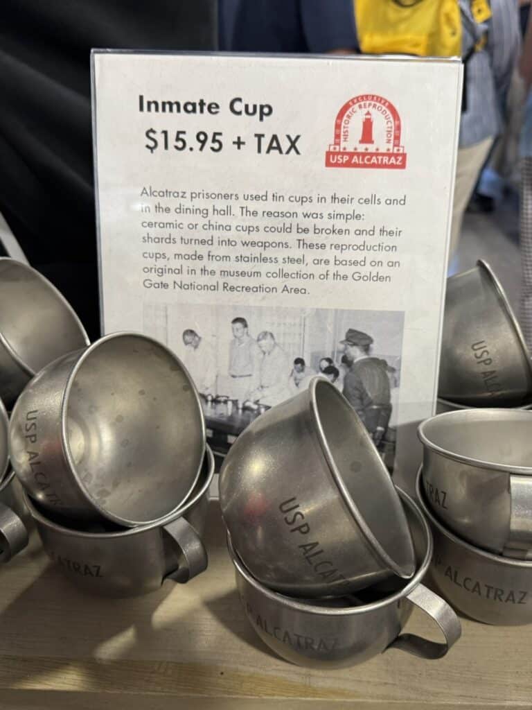 Alcatraz gift shop souvenirs