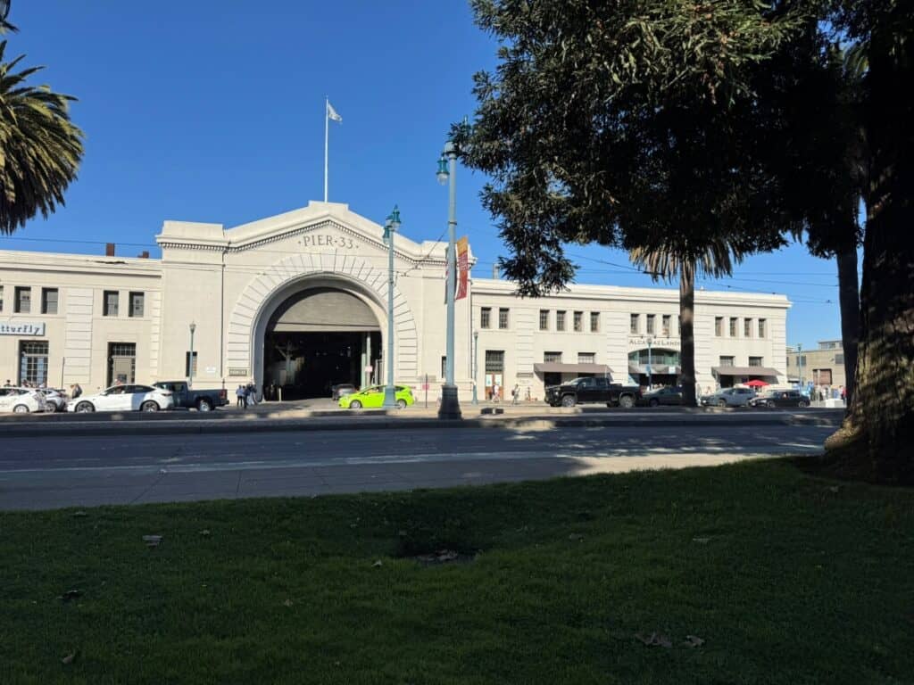 Pier 33 building, Alcatraz ferry departs from here